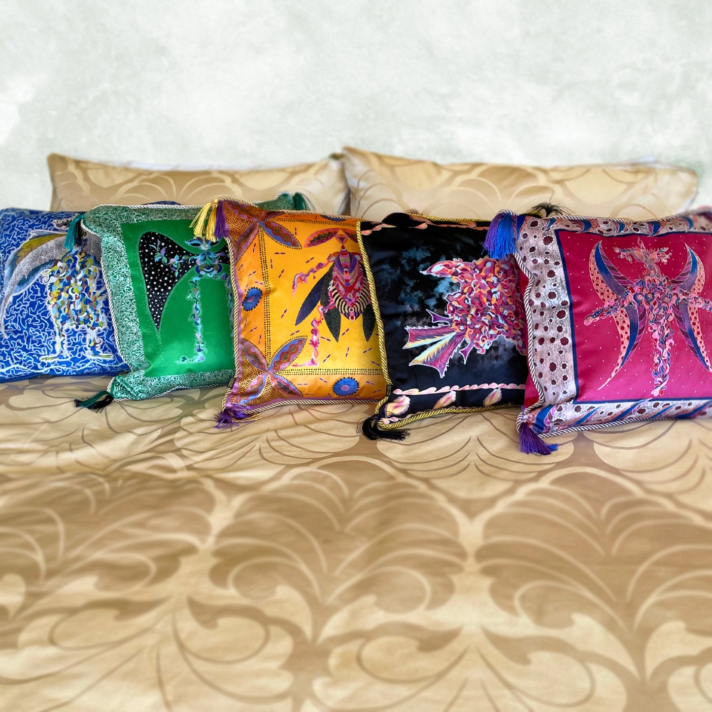 Cojín diseño: Angel de Alas Plateadas