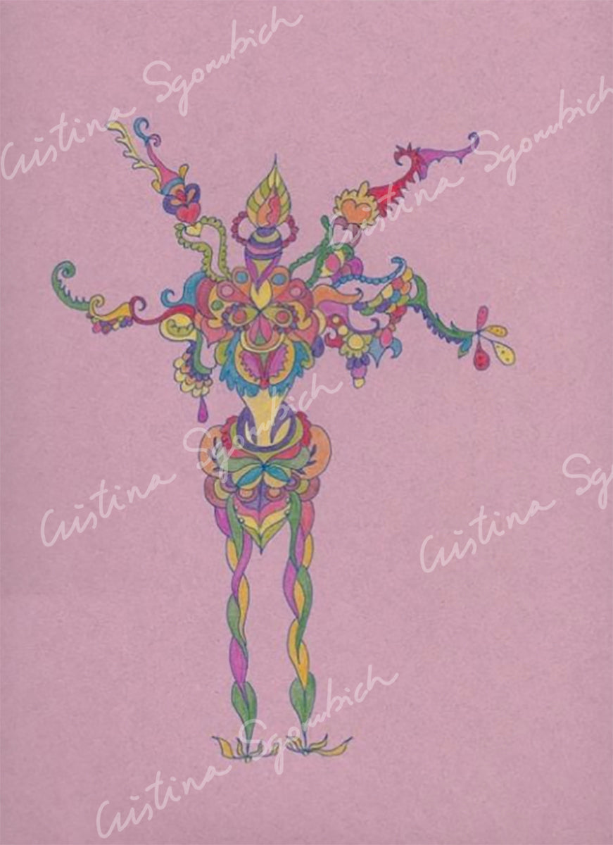 Señor de luz multicolor