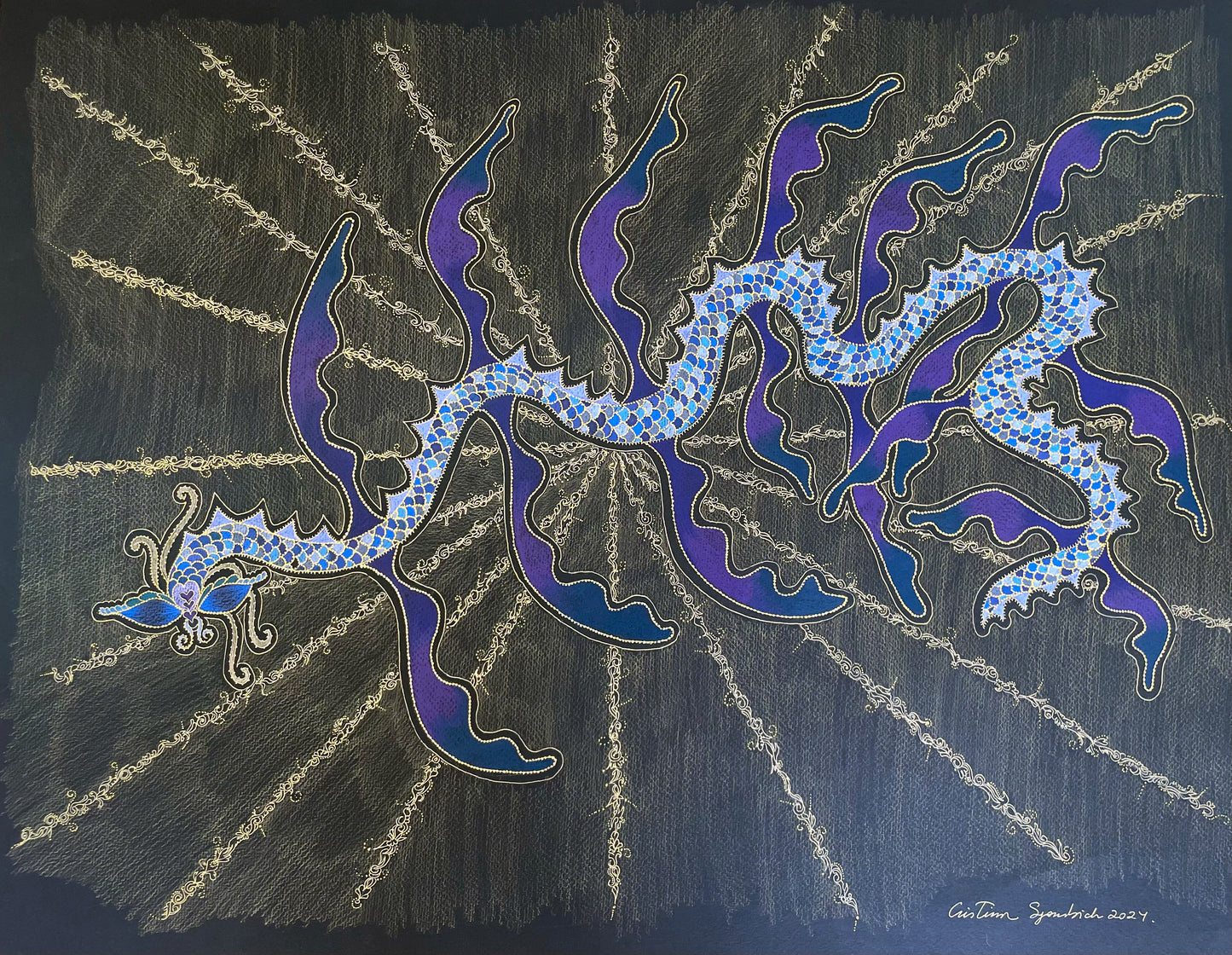 Dragón de piedras preciosas (2024)