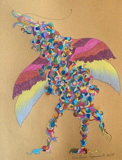 Dragón de alas brillantes