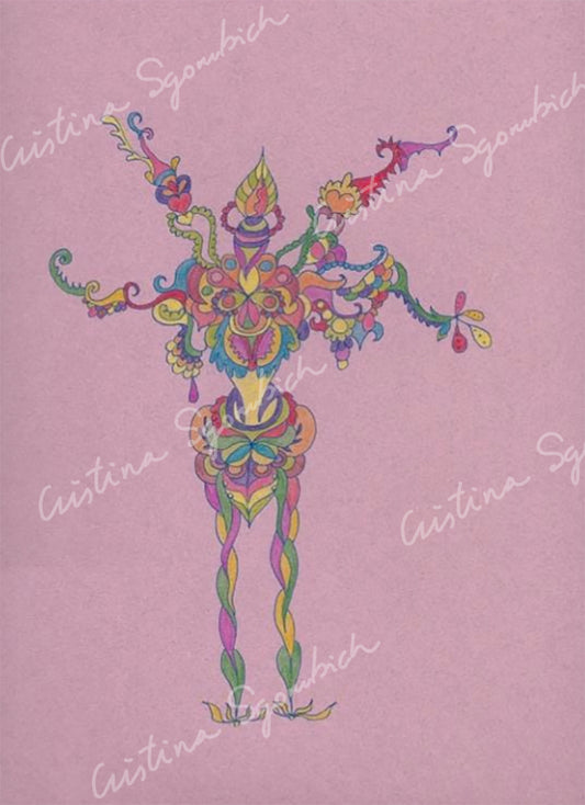 Señor de luz multicolor